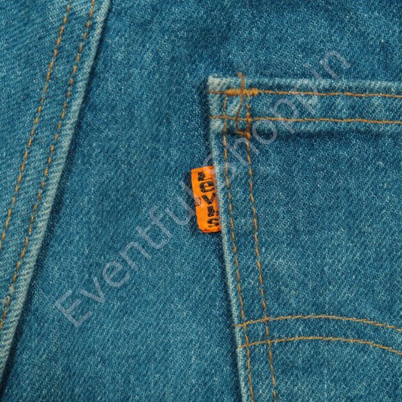 VIntage Levis Flare Jeans Mens 33 Blue 517 Orange Tab 70s Denim 80s USA - Picture 4 of 8